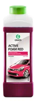 Автошампунь для б/мойки Grass Active Foam Red красная активная пена 1 л,