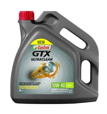 Масло моторное Castrol GTX Ultraclean 10W-40 A3/B4 полусинтетическое 4л