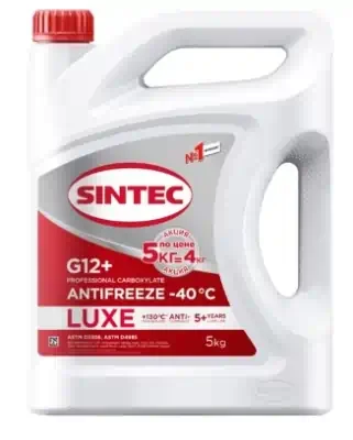 Антифриз Sintec Luxe красный G12+ (-40) 5 кг