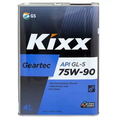 Масло трансмиссионное Kixx 75W-90 Geartec GL-5 4л мет.