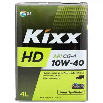 Масло моторное Kixx 10W-40 HD CG-4 4л п/синт.