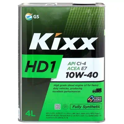 Масло моторное Kixx 10W-40 HD1 CI-4 4л мет. синт.