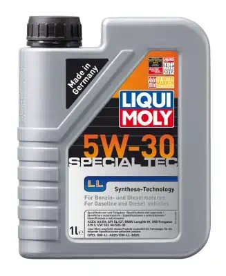 Масло моторное LiquiMoly 5W-30 Special Tec LL синтетическое SL/CF А3/В4 1л