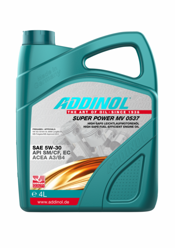 Масло моторное ADDINOL Super Power MV 0537 5/30 API SM/CF ACEA A3/B4