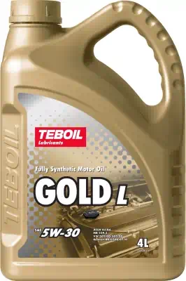 Масло моторное TEBOIL Gold L 5W-30SN/CF/SP;A3/B4;Renault RN 0700/0710;VW 502.00/505.00;MB 229.3 синтетическое 4л