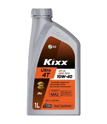 Масло моторное Kixx 10W-40 Ultra 4T SL/MA2 для 4х такт. дв. 1л п/синт.