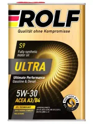 Масло моторное Rolf Ultra 5W-30 SP/CF ACEA A3/B4 синтетическое (металл) 4л