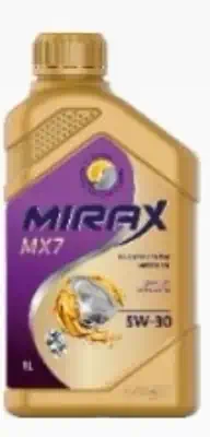 Масло моторное Mirax MX7 5W-30 API SL/CF, ACEA A3/B4, VW 502.00/505.00; MB 229.3; 229.5, RN 0700/0710 синтетическое 1л