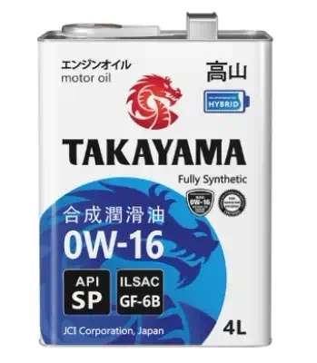 Масло моторное Takayama 0W-16 ILSAC GF-6B API SP синтетическое 4л