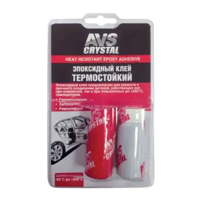 Клей эпоксидный AVS термостойкий 80 г AVK-128