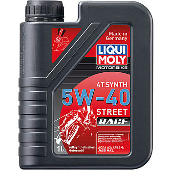 Масло моторное Liqui Moly Motorbike 4T Synth Street Race 5/40 API SM