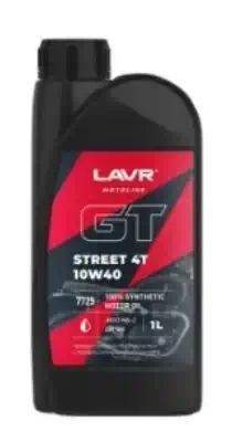 Масло моторное Lavr 10W-40 MOTO GT STREET 4T 1л