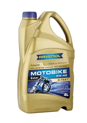 Масло моторное Ravenol 5W-40 Motobike 4-T Ester синтетическое 4л