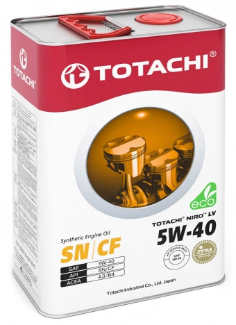 Масло моторное TOTACHI NIRO LV Synthetic 5/40 API SN/CF