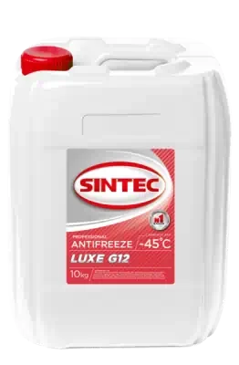 Комплект Антифриз Sintec Lux красный G12 ( - 45) 10 кг