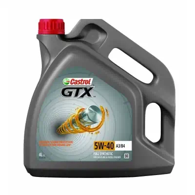 Масло моторное Castrol GTX 5W-40 A3/B4 синтетическое 4л