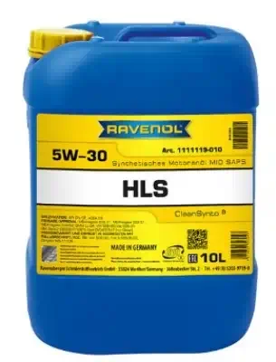 Масло моторное Ravenol 5W-30 HLS C3 CF/SN синтетическое 10л