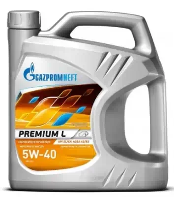 Масло моторное Gazpromneft 5W-40 Premium L CF|SL полусинтетическое 4л