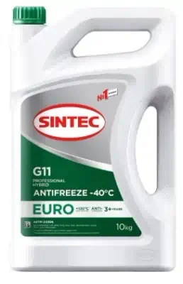 Антифриз Sintec Euro зеленый G11 (-40) 10 кг