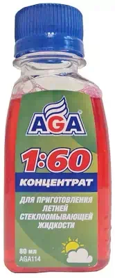 Жидкость стеклоомывающая лето концентрат AGA 80 мл