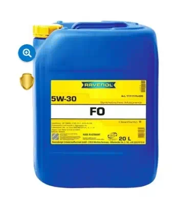 Масло моторное Ravenol 5W-30 FO A5/B5 SL/CF синтетическое 20л