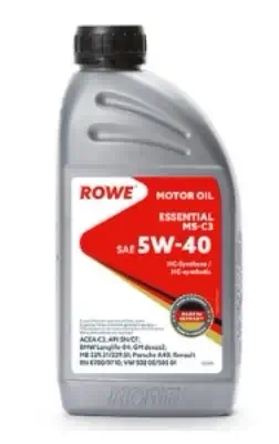 Масло моторное ROWE ESSENTIAL MS-C3 5W-40 SN/CF, C3 синтетическое 1л