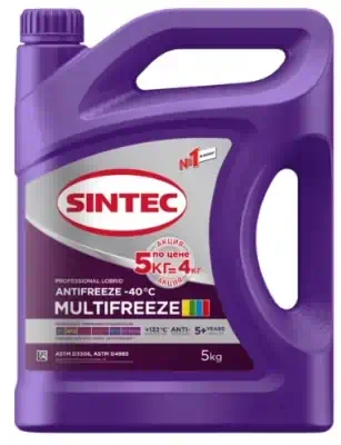 Антифриз Sintec Multi Freeze violet 5 кг