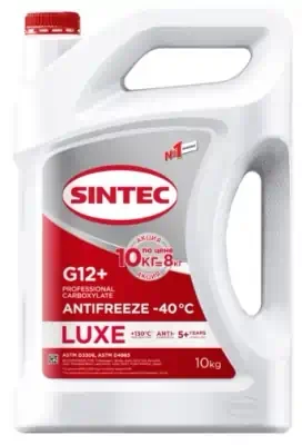 Антифриз Sintec Luxe красный G12+ (-40) 10 кг