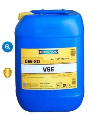 Масло моторное Ravenol 0W-20 VSE C5 синтетическое 20л