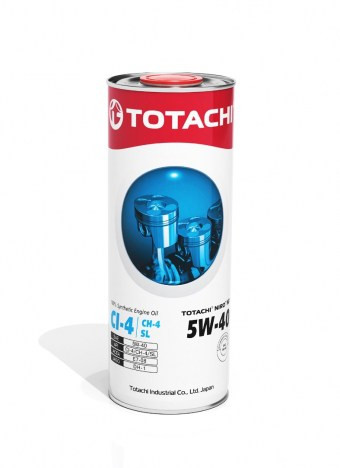 Масло моторное TOTACHI NIRO HD Synthetic 5/40 API CI-4/CH-4/SL