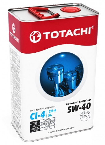 Масло моторное TOTACHI NIRO HD Synthetic 5/40 API CI-4/CH-4/SL