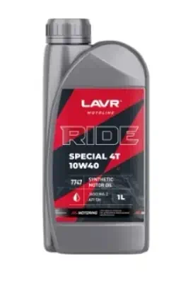 Масло Lavr 10W-40 MOTO Ride Special 4T SN 1л