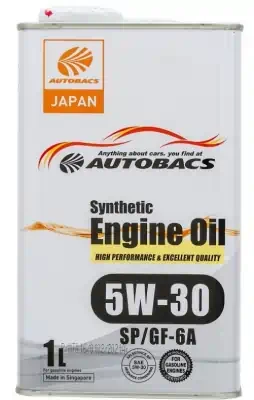 Масло моторное AUTOBACS Synthetic Engine Oil 5W-30 SP/GF-6A синтетическое 1л