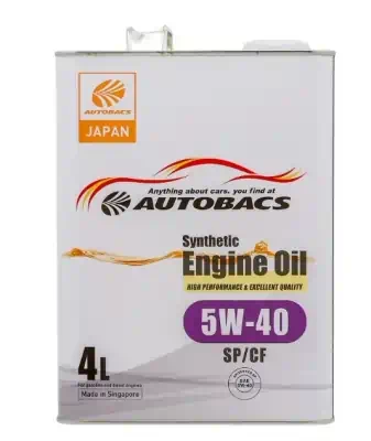 Масло моторное AUTOBACS Synthetic Engine Oil 5W-40 SP/CF синтетическое 4л