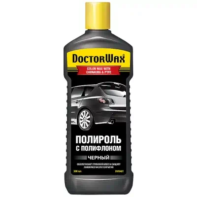 Полироль кузова Doctor Wax тефлон черный 300 мл