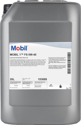 Масло моторное Mobil 1 FS 0/40 API SN/CF