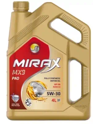 Масло моторное Масло Mirax MX9 5W30 ACEA C3 API SN синтетическое 4л