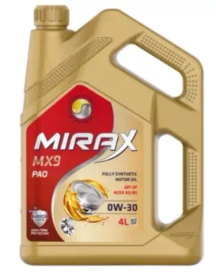 Масло моторное Mirax MX9 5W-30 API SP, ACEA A5/B5, синтетическое 4л