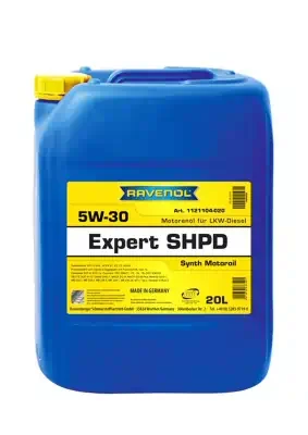 Масло моторное Ravenol 5W-30 Expert SHPD A3/B4/E3/E5/E7 CL-4/SL синтетическое 20л