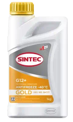 Антифриз Sintec Gold желтый G12+ 1 кг