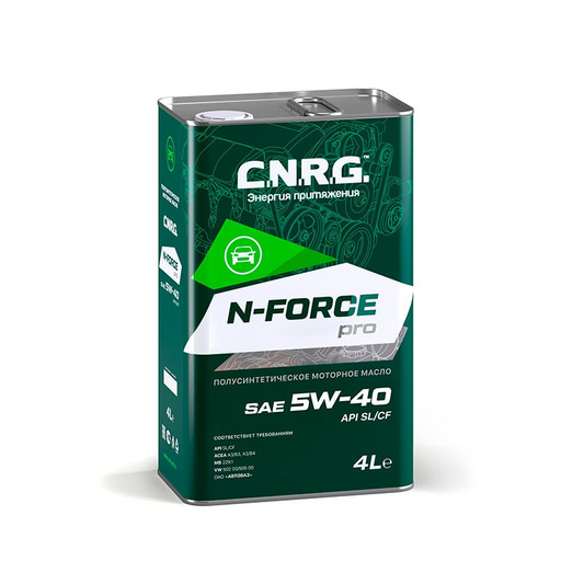 Масло моторное C.N.R.G. N-Force Pro 5/40 API SL/CF ACEA A3/B4