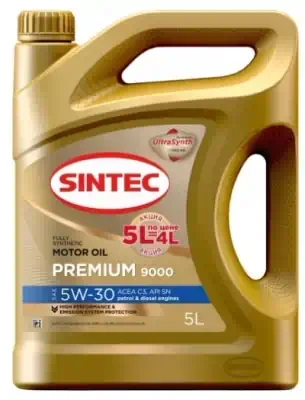 Масло Sintec 5W-30 Premium 9000 C3 синтетическое 5л