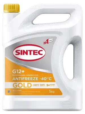 Антифриз Sintec Gold желтый G12+ 5 кг