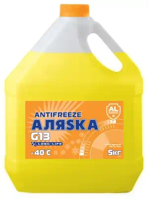 Антифриз Аляска LONG LIFE желтый G13 5 кг