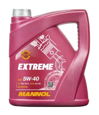 Масло моторное Mannol 5W-40 Extreme SN/CH-4 ESTER синтетическое 4л