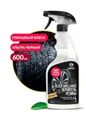 Чернитель шин Grass Black Brilliance с полиролем концентрат 600 мл