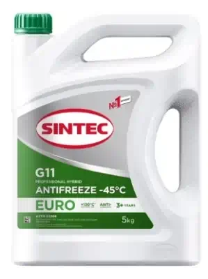 Антифриз Sintec Euro зеленый G11 (-45) 5 кг