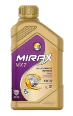 Масло Mirax MX7 5/30 ACEA A5/B5 API SP синтетическое 1л