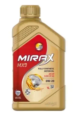 Масло Mirax MX9 0/20 API SP; ILSAC GF-6A; GM Dexos1 Gen2 синтетическое 1л