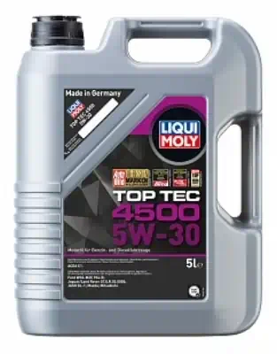 Масло моторное LiquiMoly 5W-30 Top Tec 4500 НС синтетическое C1-08 5л